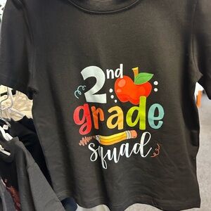 2nd Grade Squad Black Kids T-Shirt